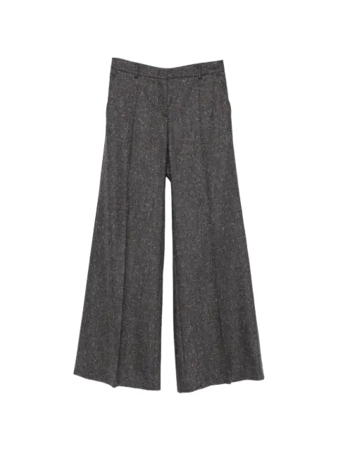 Alberto Biani mélange virgin wool trousers