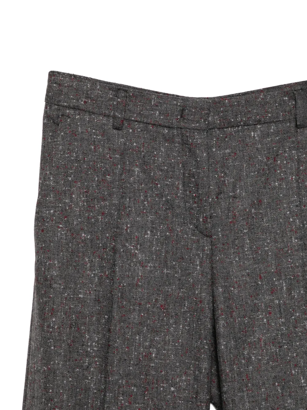 Alberto Biani mélange virgin wool trousers Grijs