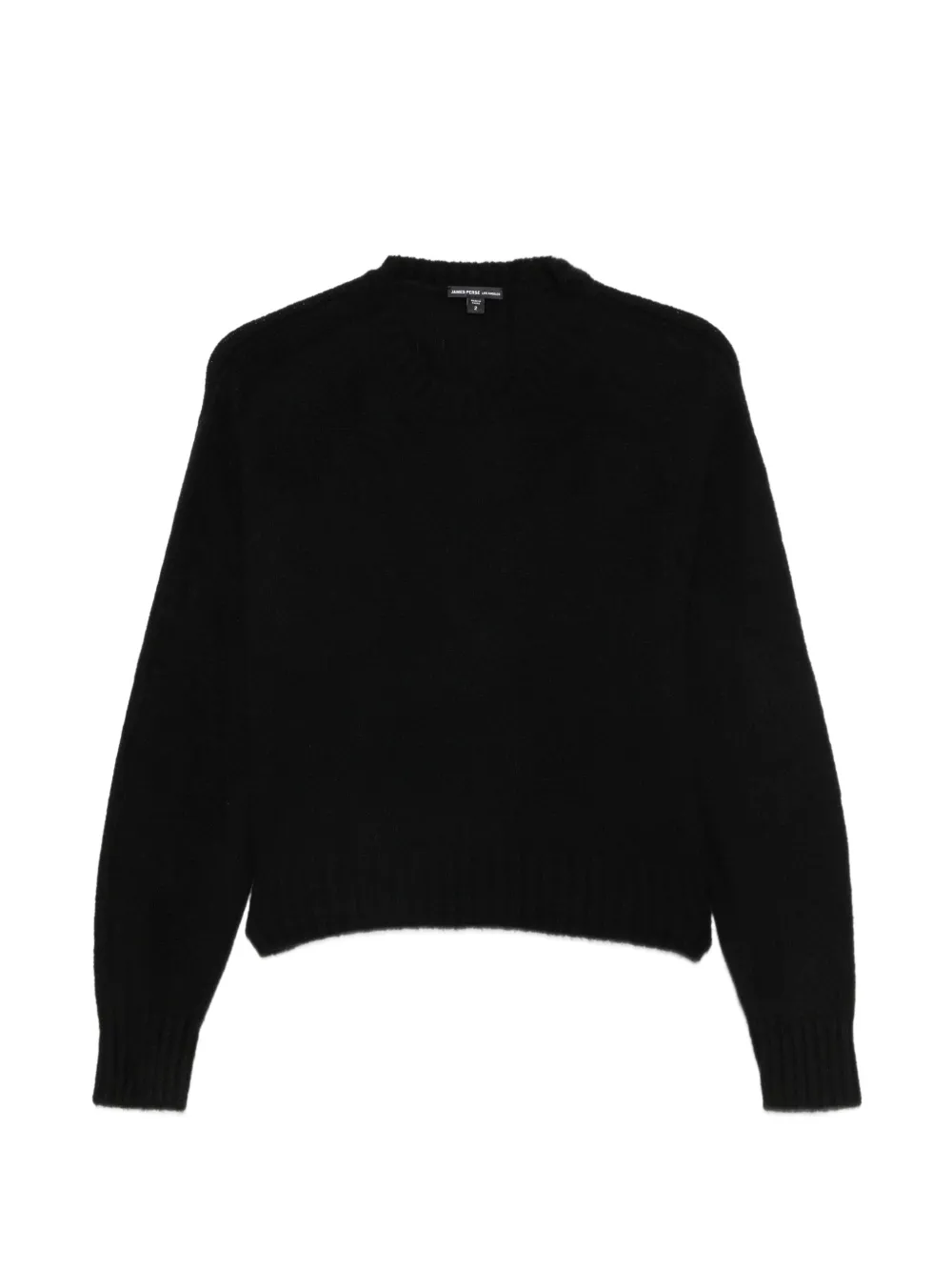 James Perse ribbed-trim cashmere sweater - Nero
