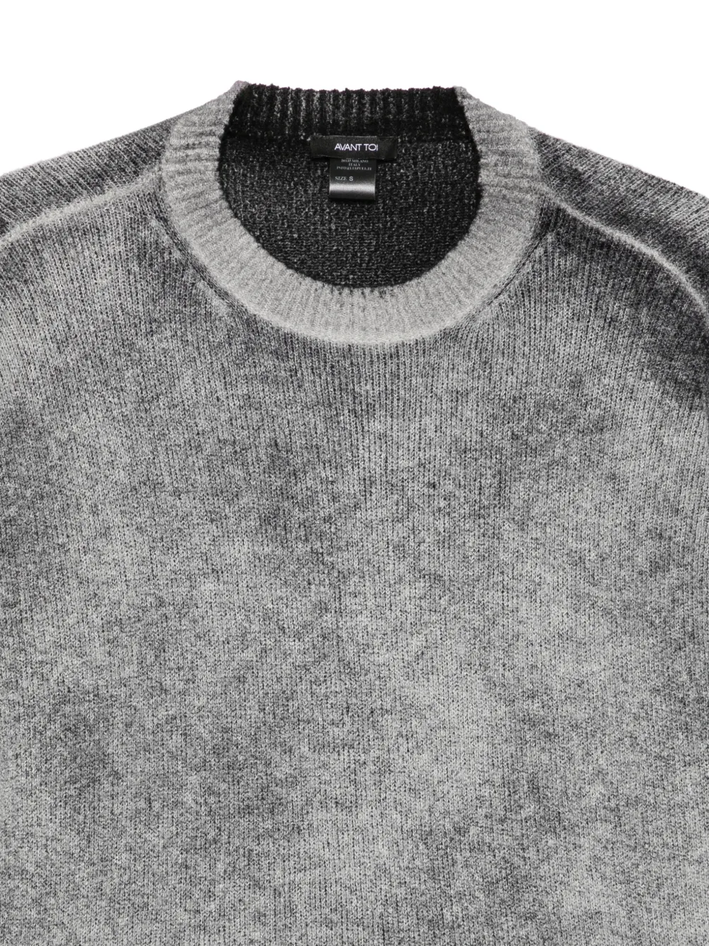 Avant Toi gradient-effect bouclé sweater Grijs