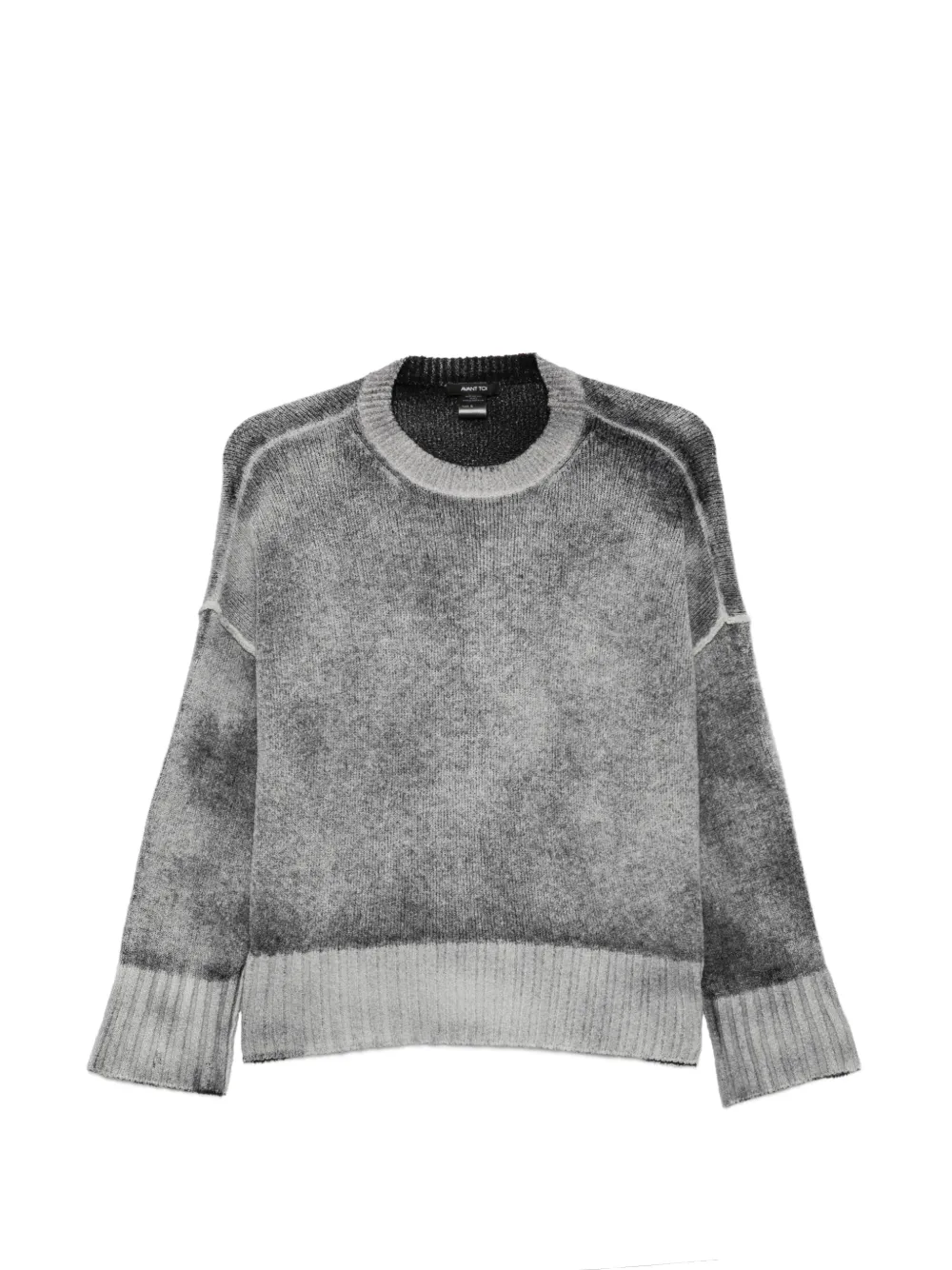 Avant Toi gradient-effect bouclé sweater Grijs
