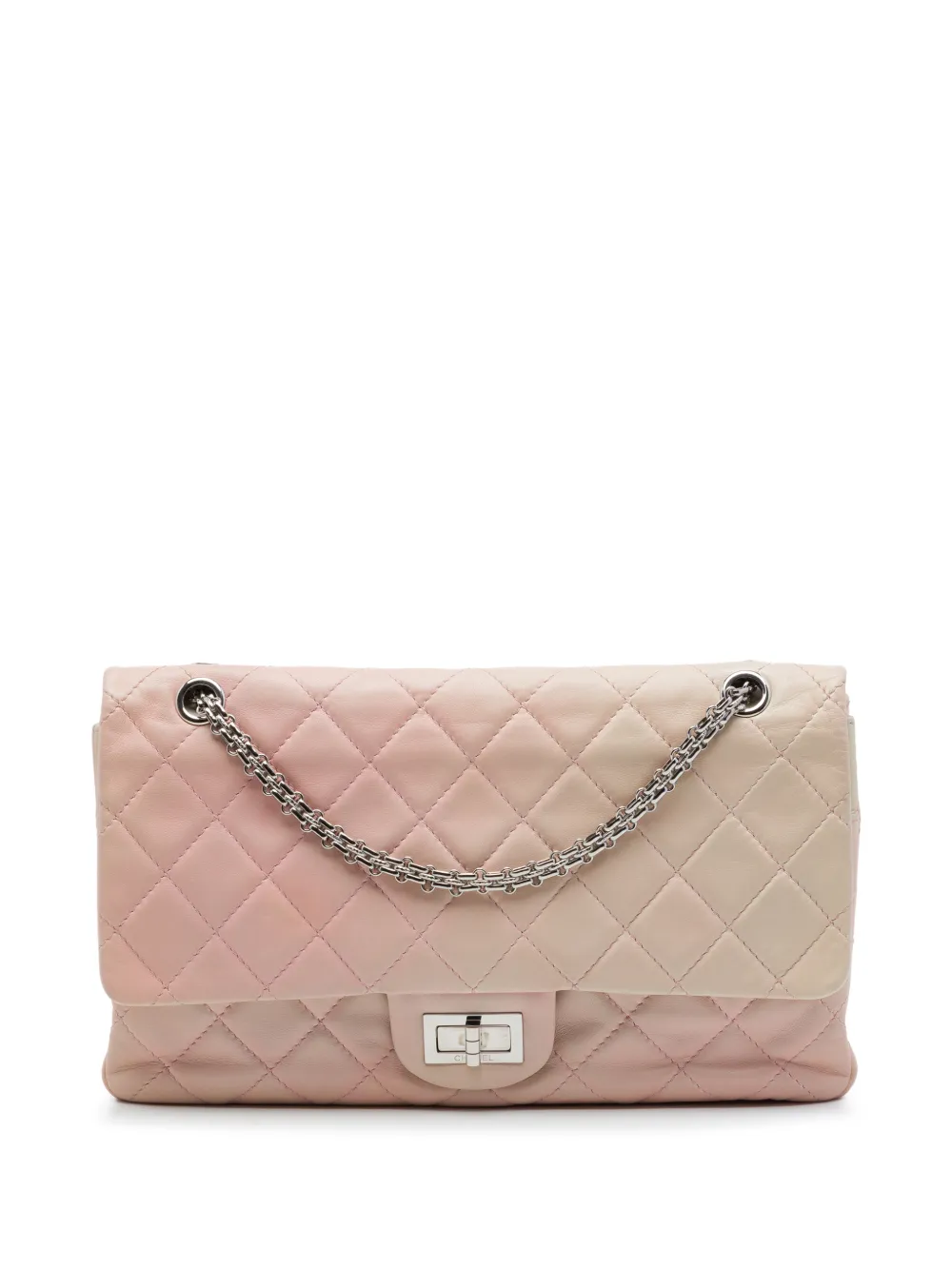 CHANEL Pre-Owned 2008-2009 Quilted Lambskin Reissue 2.55 Double Flap 227 shoulder bag - Rosa