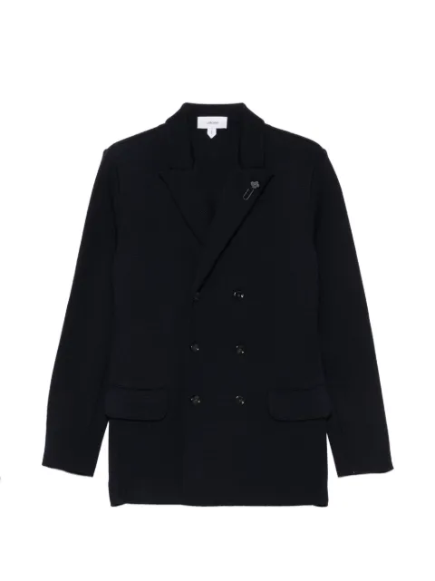 Lardini double-breasted knit blazer