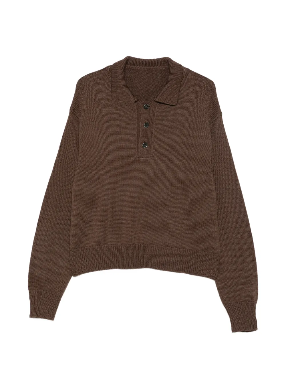 Nine In The Morning Oscar button-fastening polo shirt - Marrone