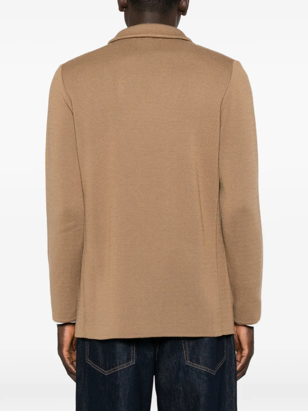 Lardini Jack met puntige revers en dubbele rij knopen Bruin