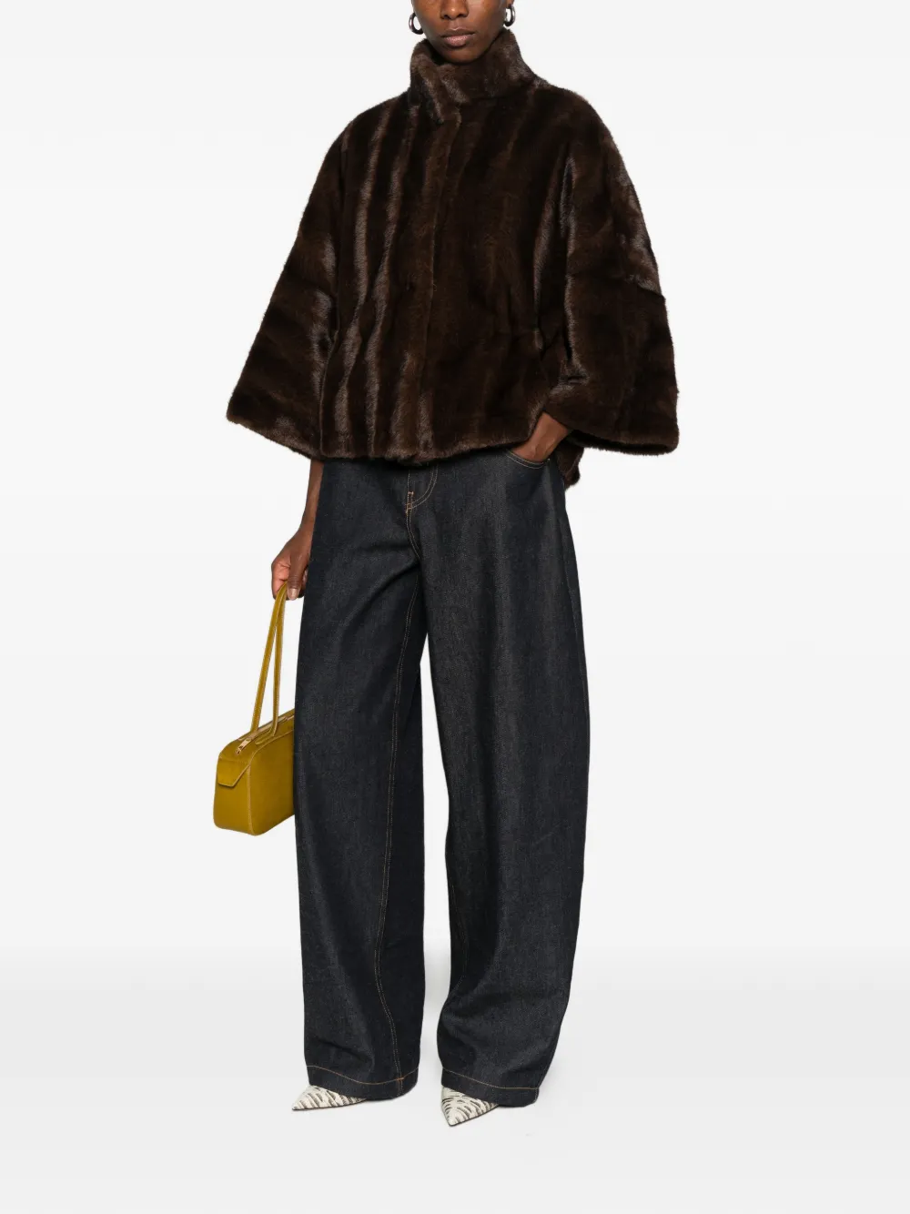 VALENTINI 1972 faux-fur jacket - Braun