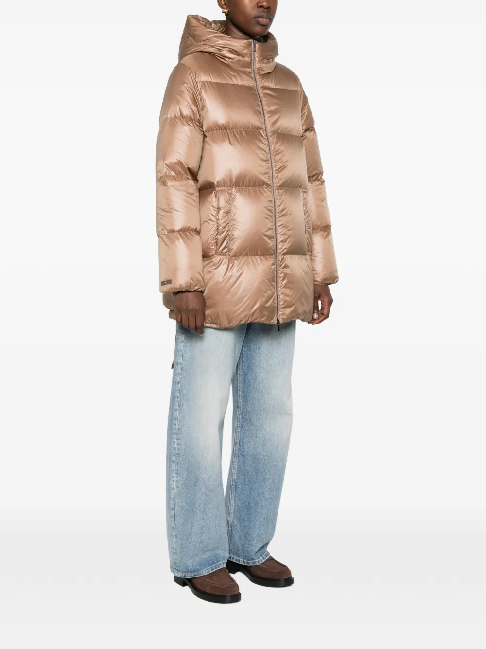 Peserico Gewatteerde jas Beige