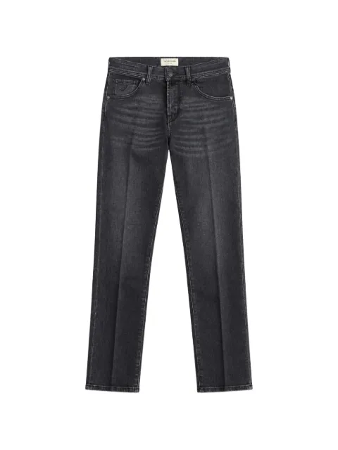 Jacob Cohën logo-patch pressed-crease jeans