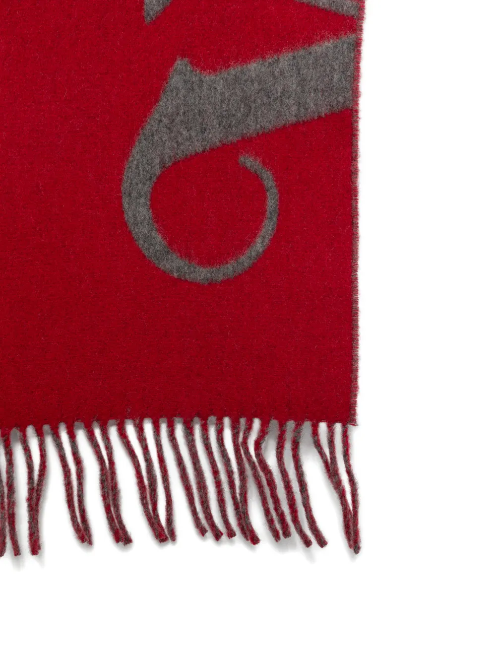Vivienne Westwood Sjaal met logo-intarsia Rood
