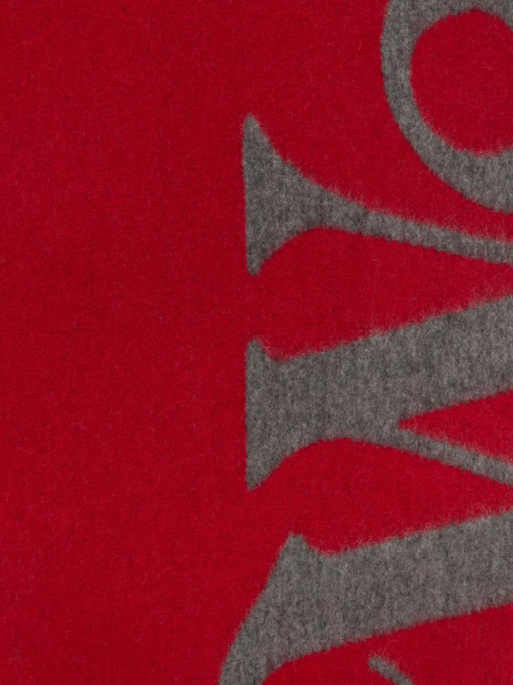 Vivienne Westwood Sjaal met logo-intarsia Rood