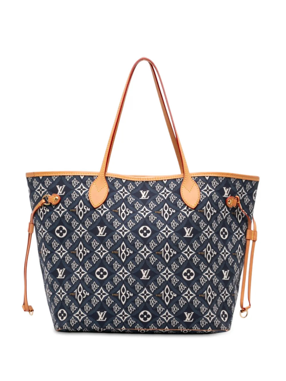 Louis Vuitton Pre-Owned 2020 Monogram Jacquard Since 1854 Neverfull MM tote bag - Blu