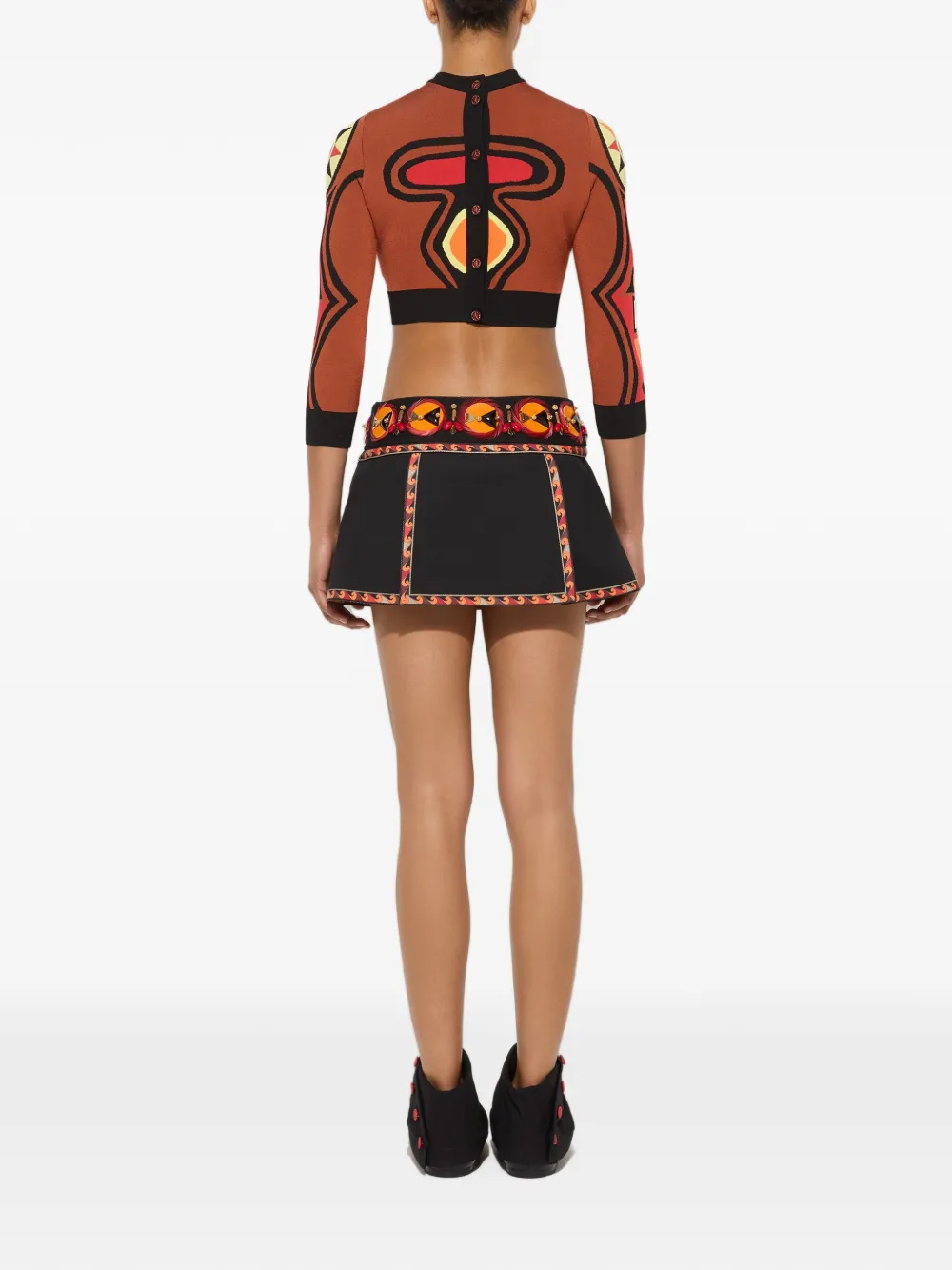 PUCCI Vest met jacquard Bruin