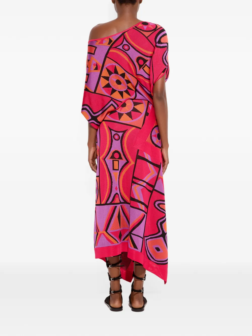 PUCCI Asymmetrische rok met jacquard Roze