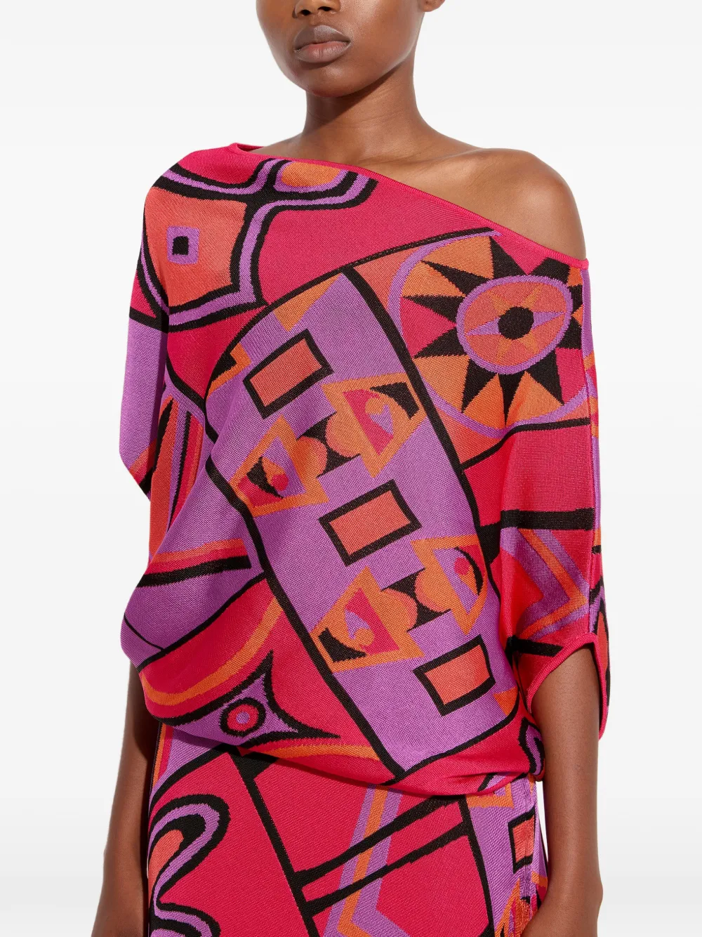 PUCCI jacquard draped top · XS