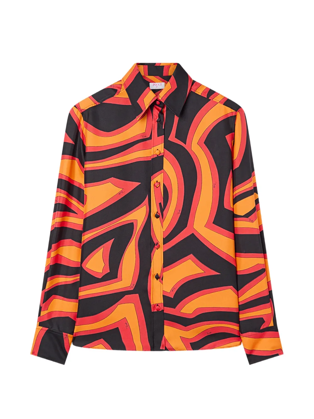 PUCCI Labirinto-print silk shirt · 40