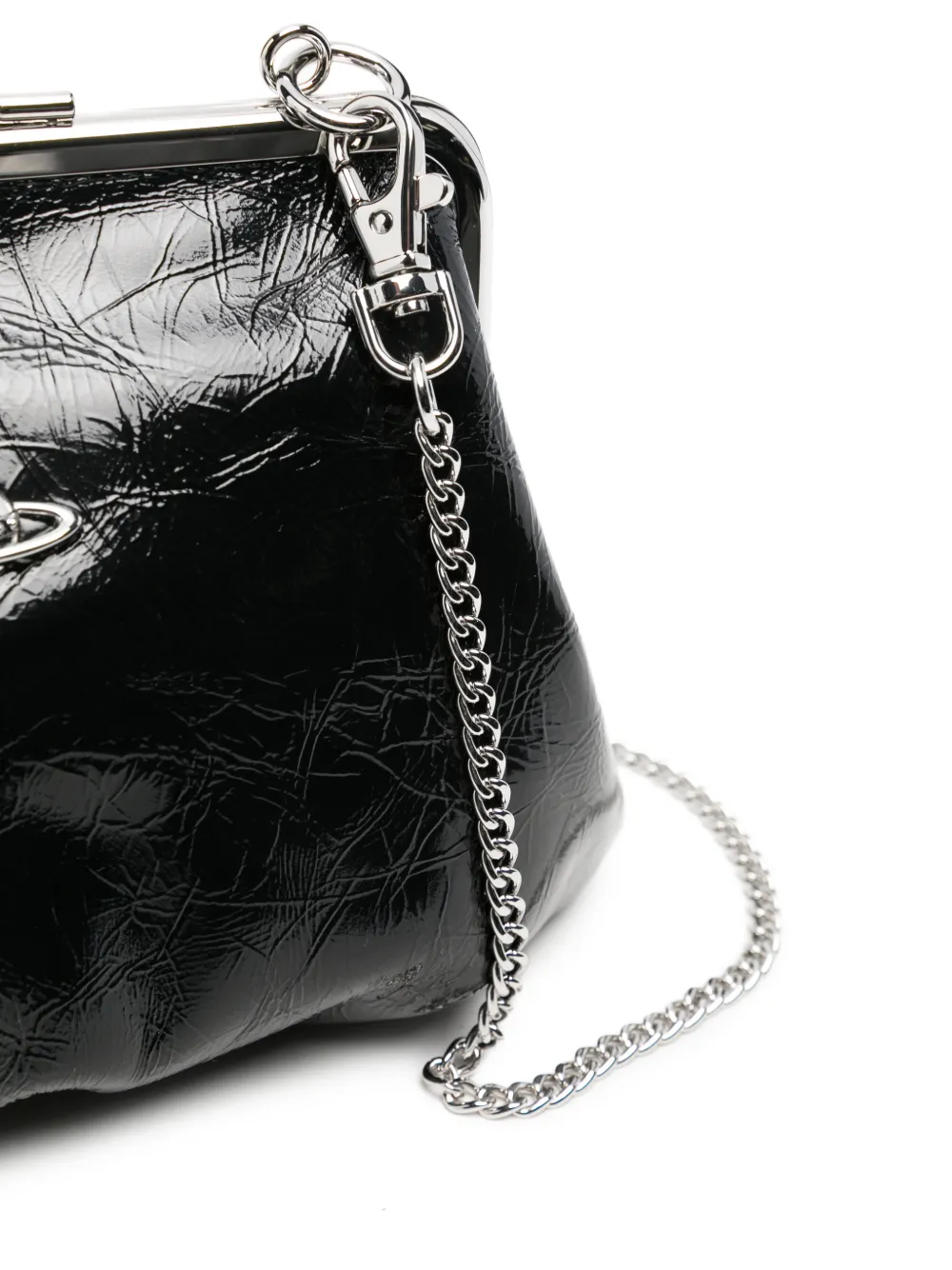 Vivienne Westwood Lakleren shopper met Orb-plakkaat Zwart