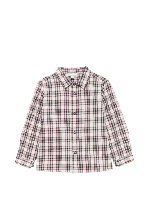 LALALU check-pattern long-sleeve shirt