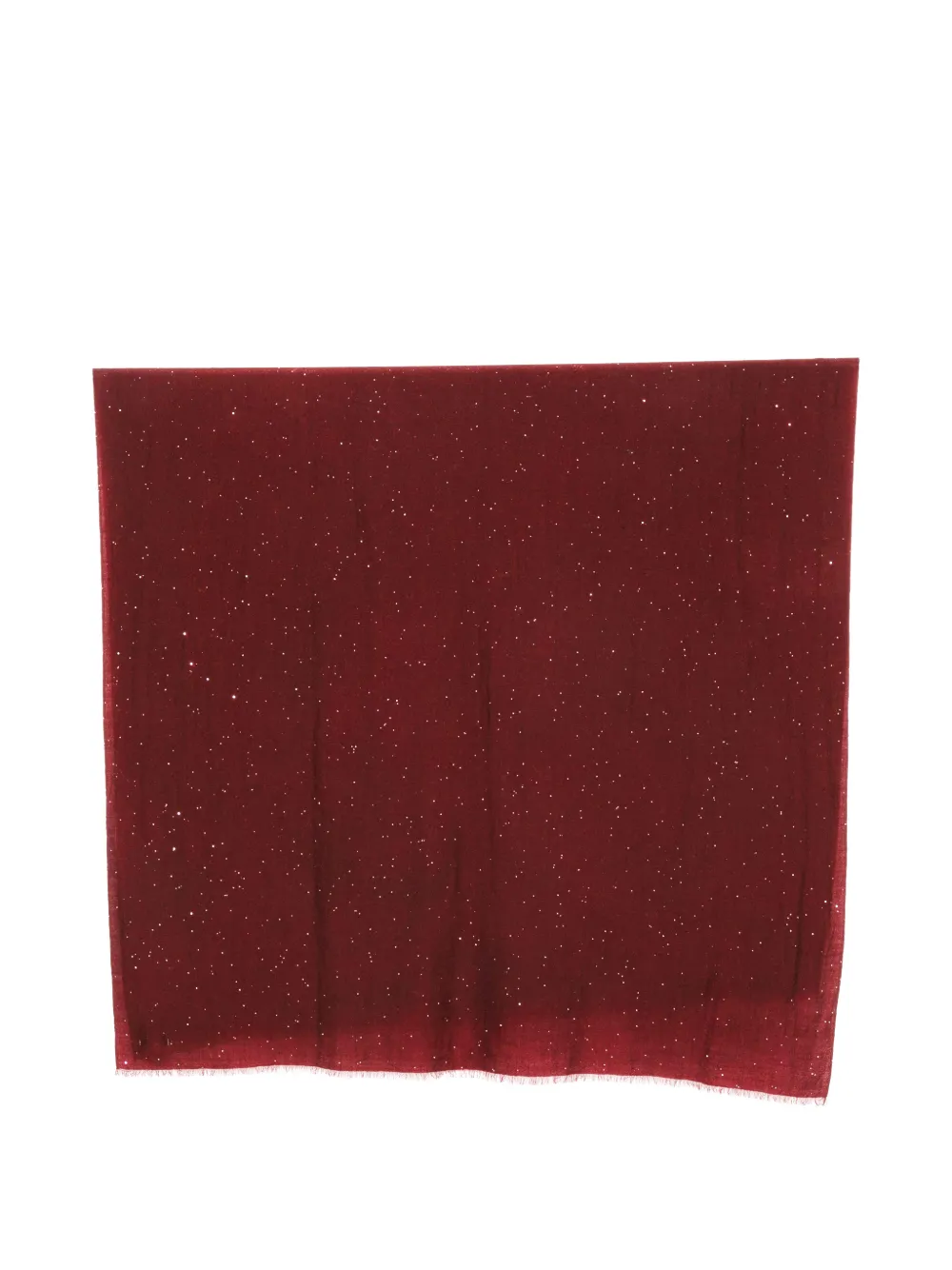 Faliero Sarti sequin-embellished frayed scarf - Red