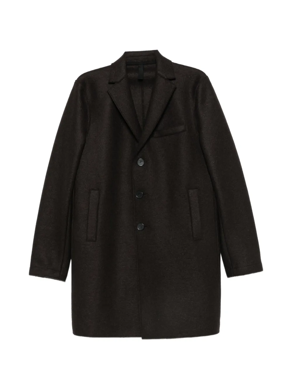 Harris Wharf London notched-lapel single-breasted coat