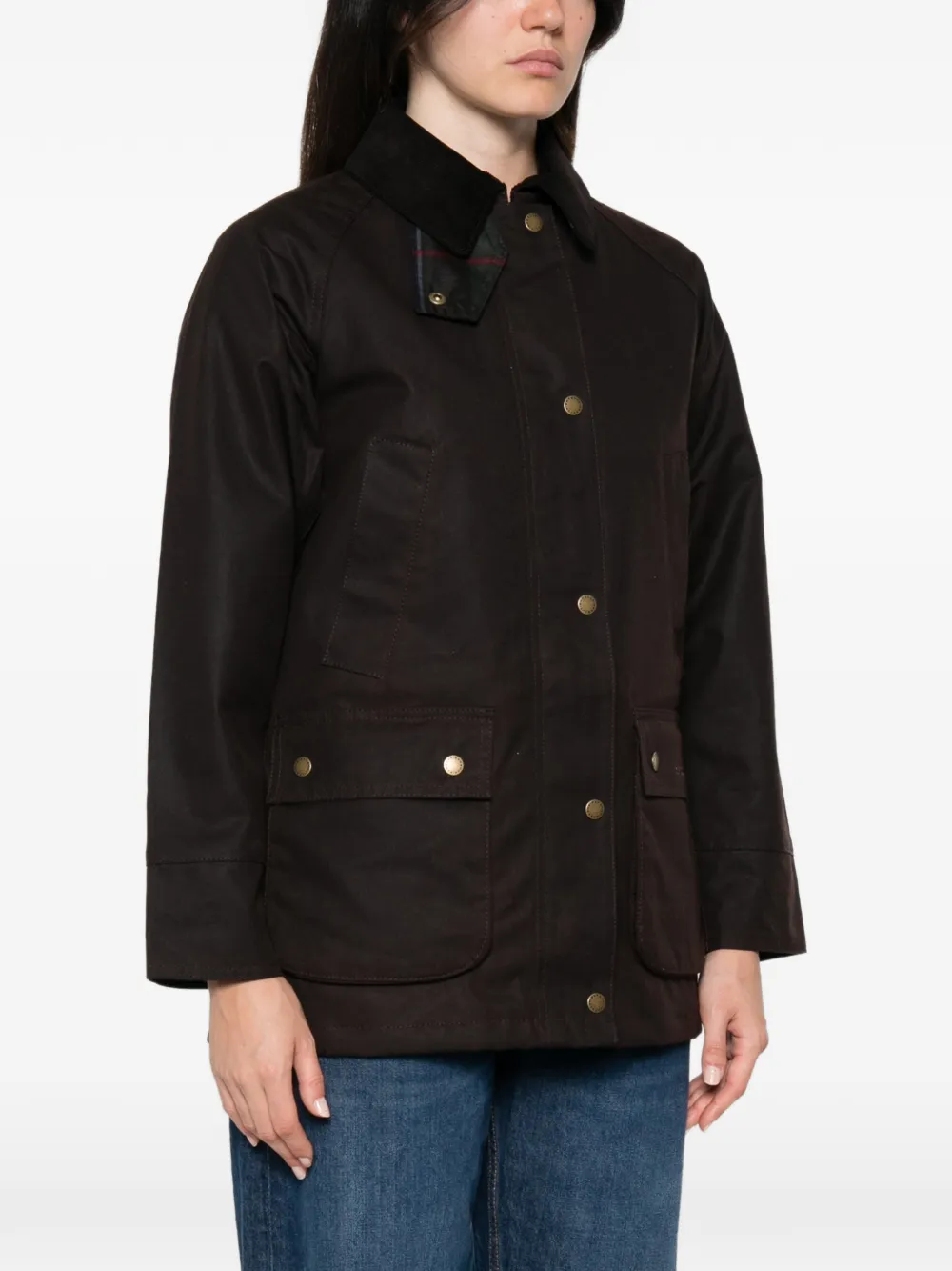 Barbour Acorn gewaxt jack Bruin