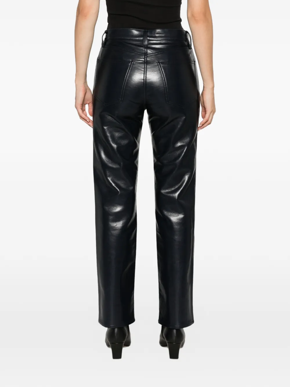 AGOLDE Lana straight-leg trousers Blauw