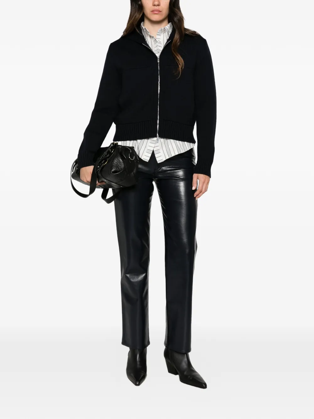 AGOLDE Lana straight-leg trousers Blauw