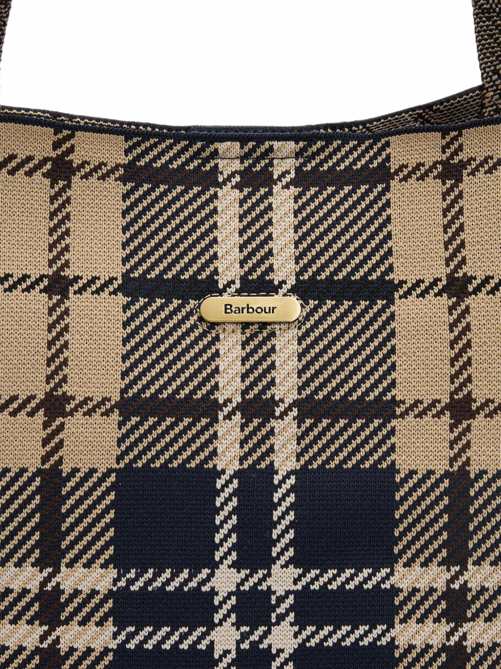 Barbour Grote Layla shopper met tartanruit Blauw