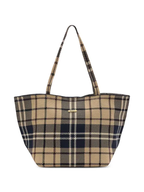 Barbour large Layla tartan tote bag