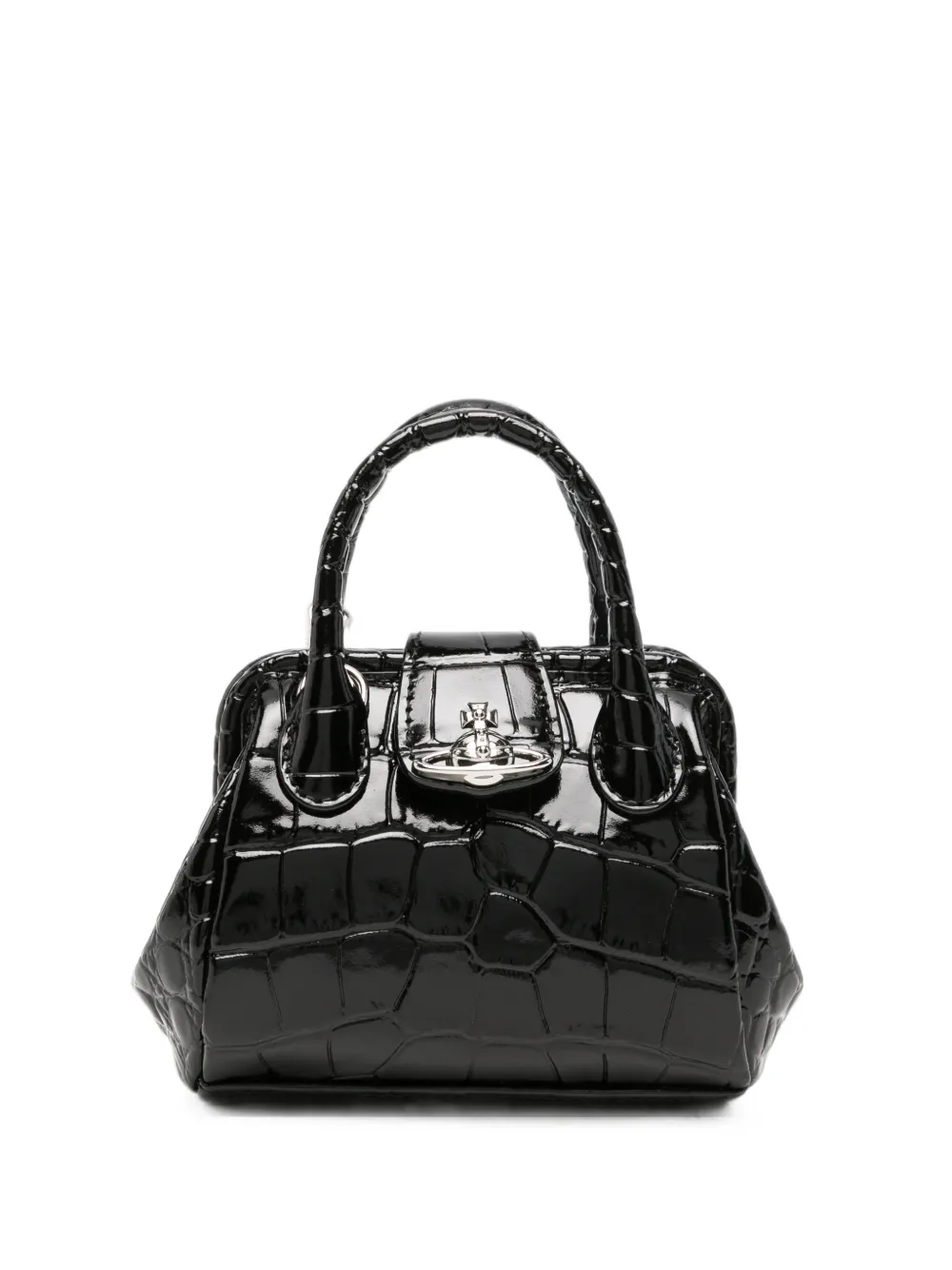 Vivienne Westwood Orb croc-effect leather mini bag