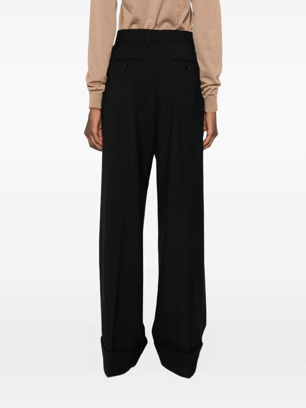 Dolce & Gabbana Geplooide pantalon Zwart