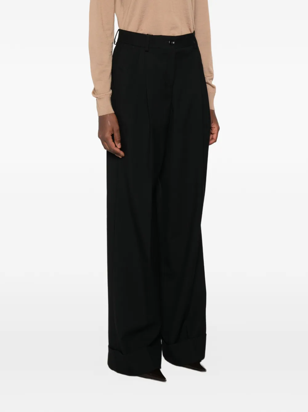 Dolce & Gabbana Geplooide pantalon Zwart
