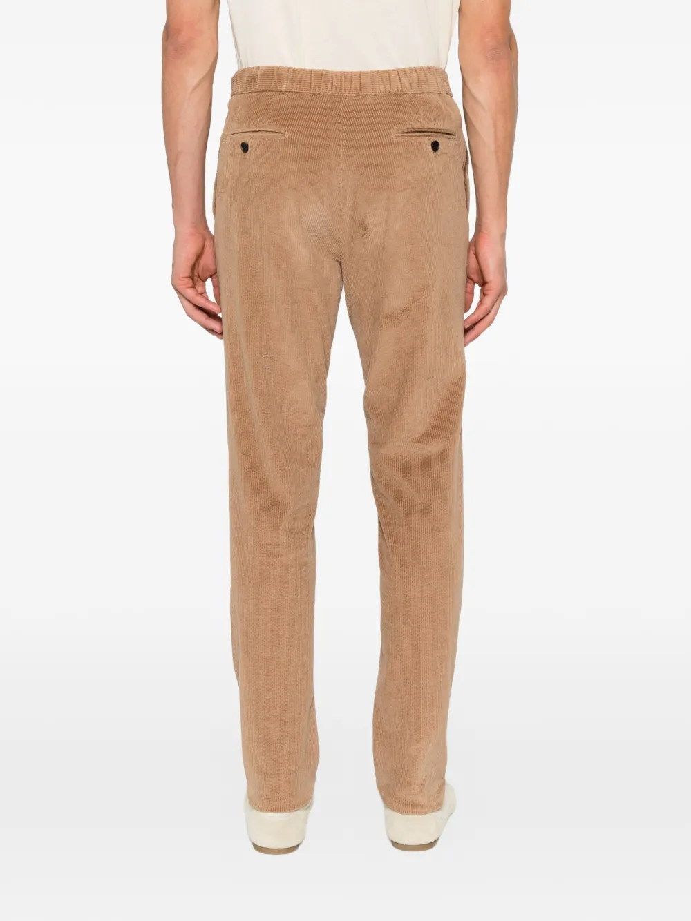 Drumohr Corduroy Drawstring Trousers in Neutrals, view 4