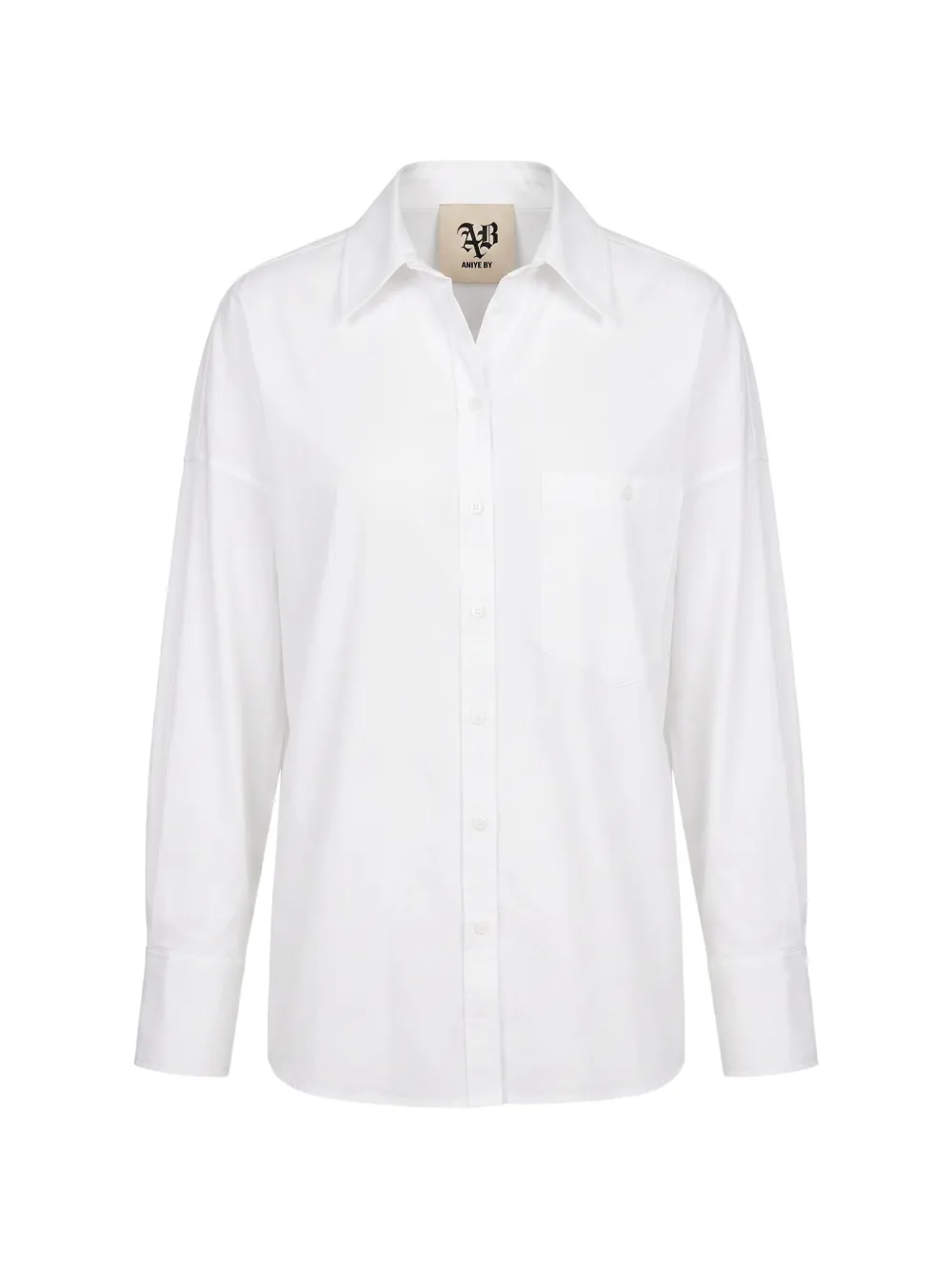 Aniye By logo-plaque drop-shoulder shirt