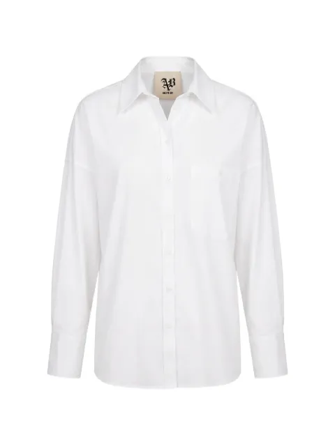 Aniye By logo-plaque drop-shoulder shirt