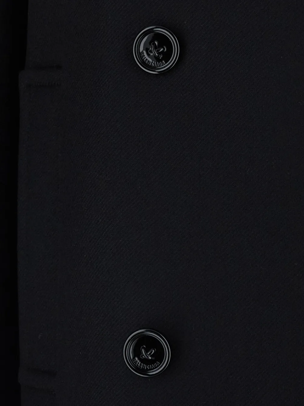 Balenciaga double-breasted coat Zwart