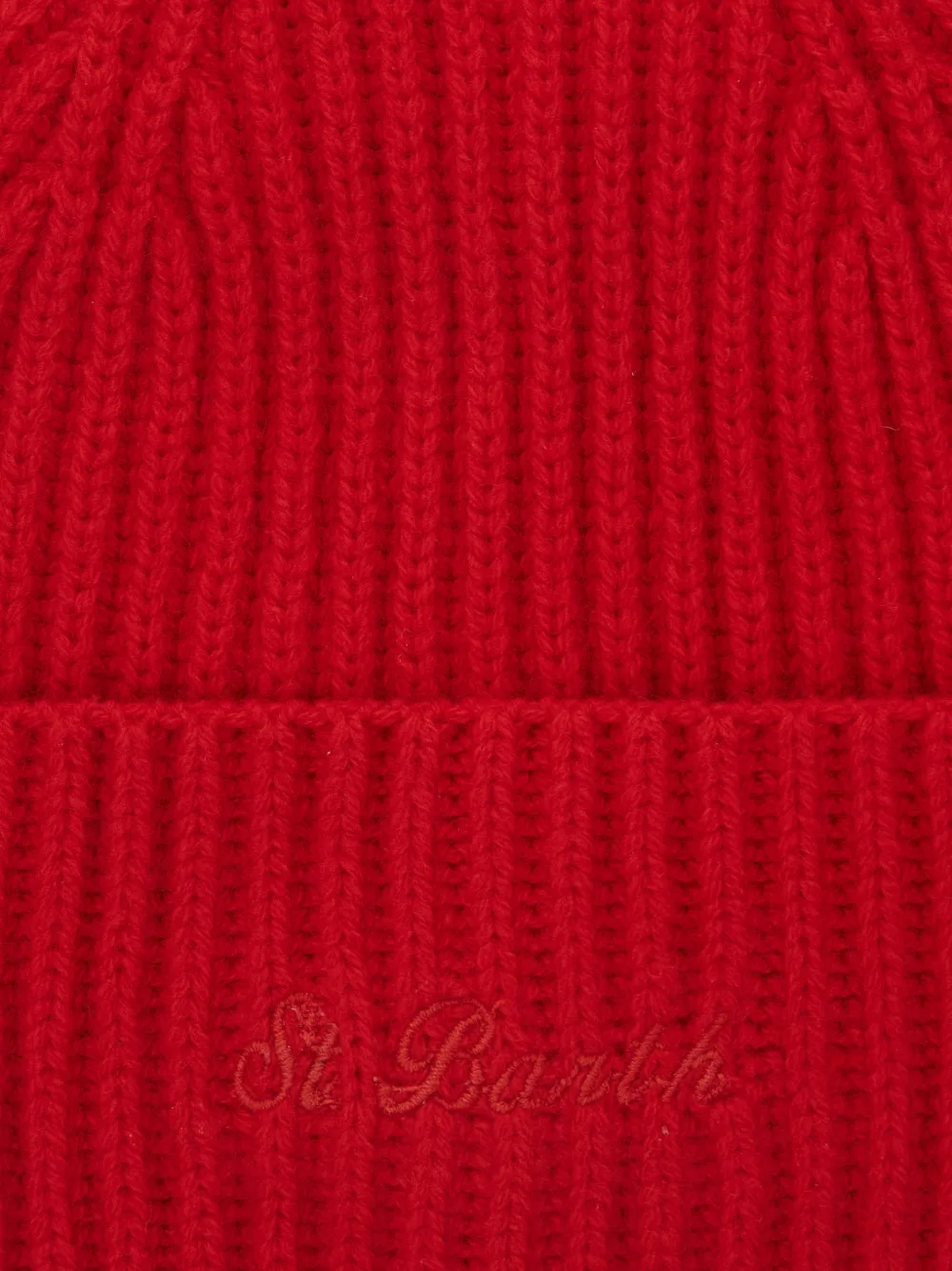 MC2 Saint Barth Ribgebreide muts Rood