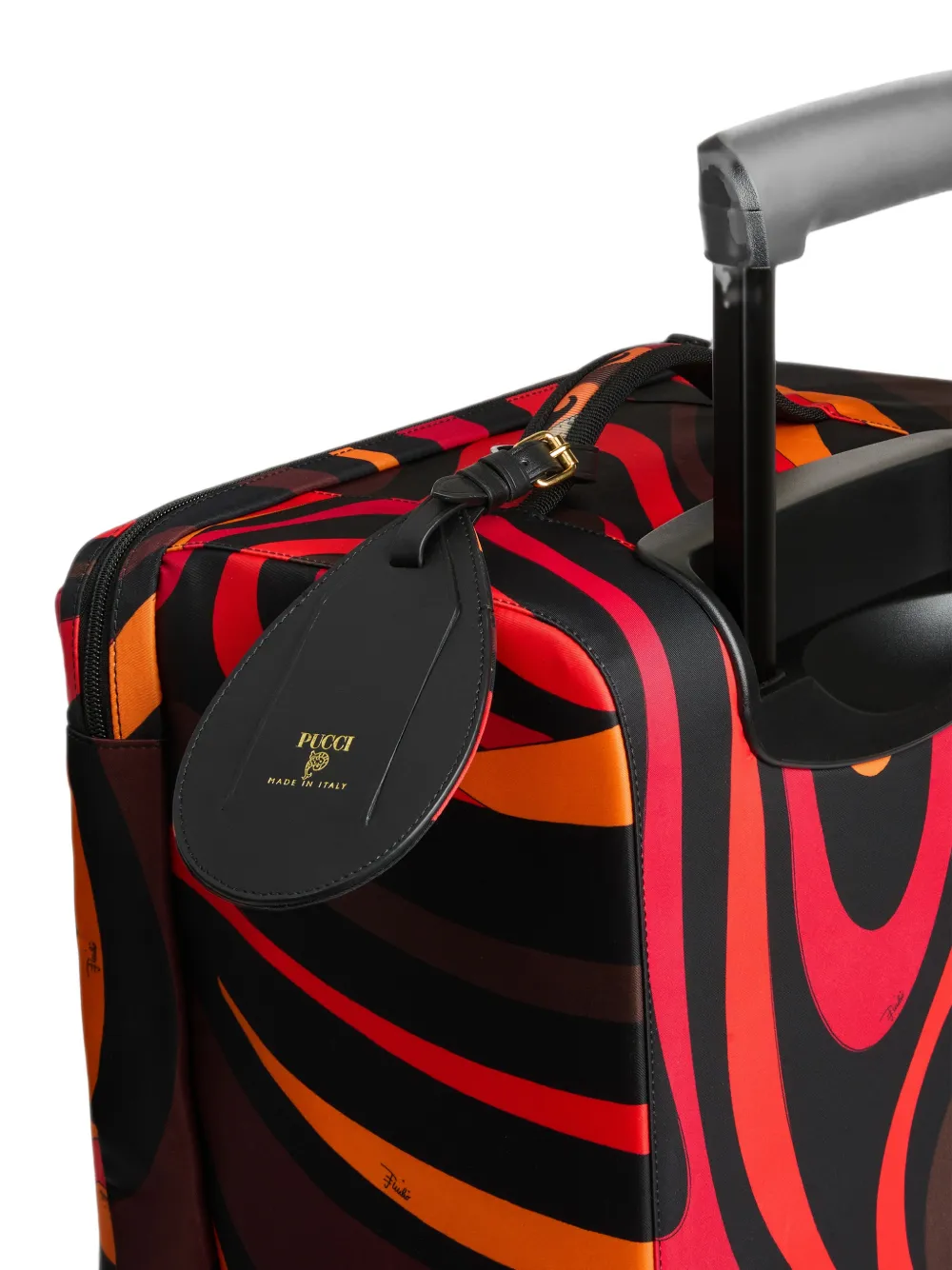 PUCCI Bagagelabel met Marmo-print Zwart