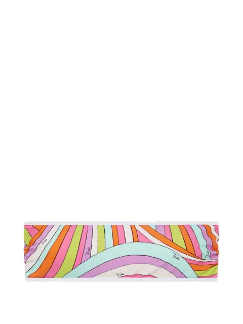 PUCCI top de bikini estilo bandeau con estampado Iride