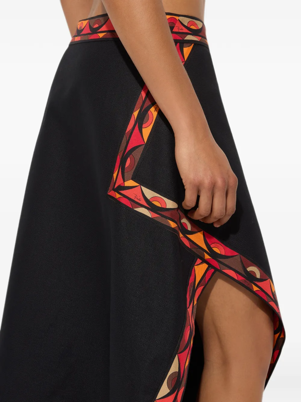 PUCCI Katoenen sjaalrok Zwart