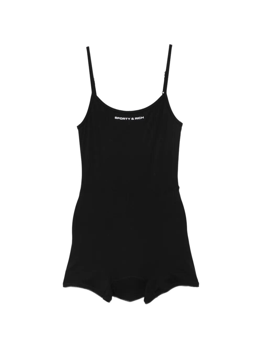 Sporty & Rich logo-print playsuit