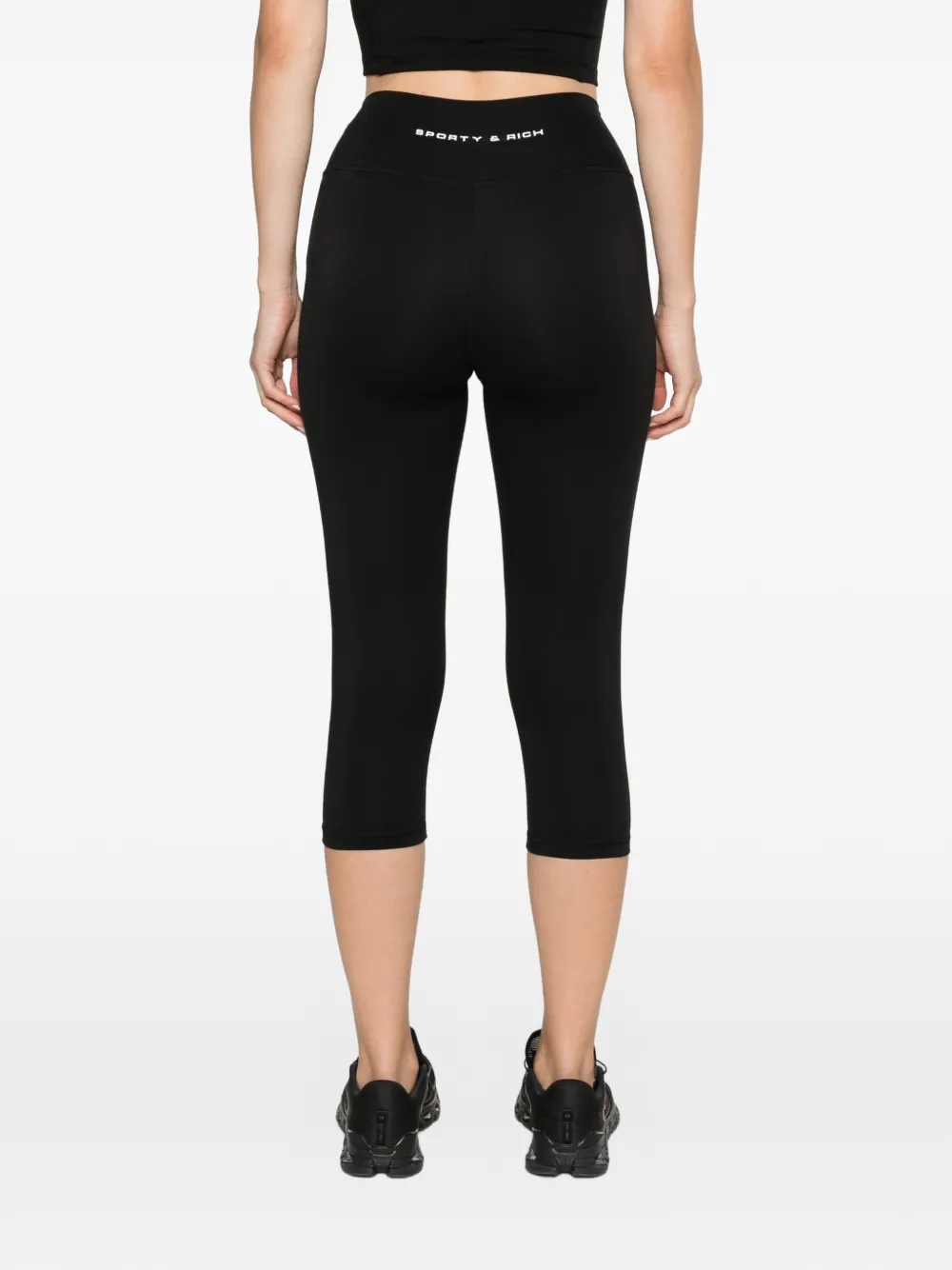 Sporty & Rich Cropped legging Zwart