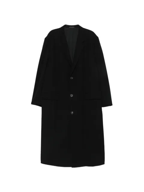 Yohji Yamamoto single-breasted wool coat