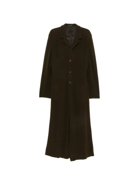 Yohji Yamamoto abrigo con solapas de muesca