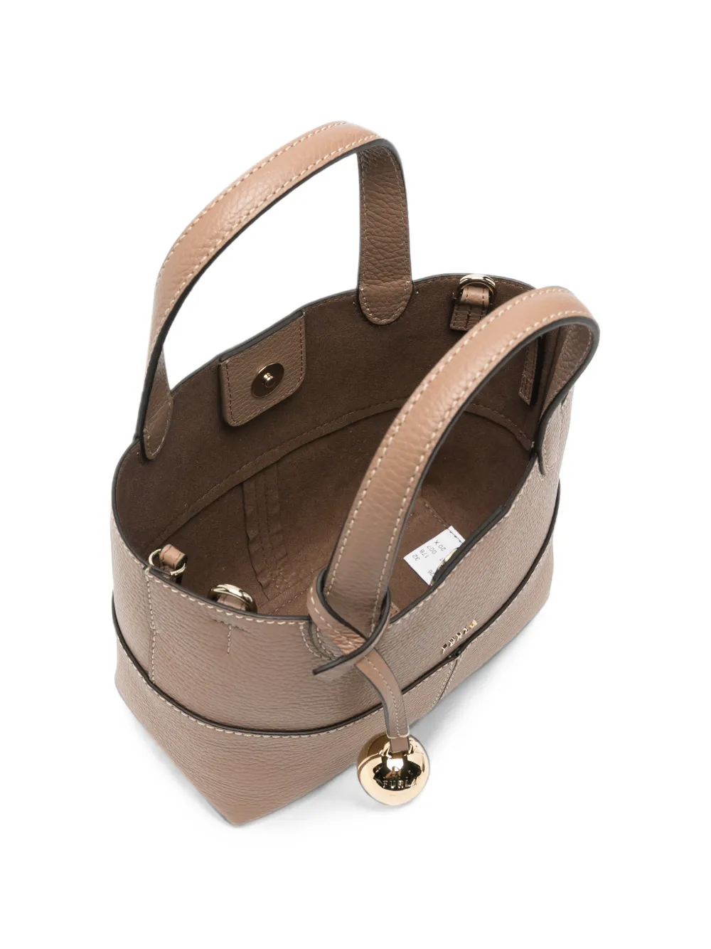 Furla Leren shopper Beige