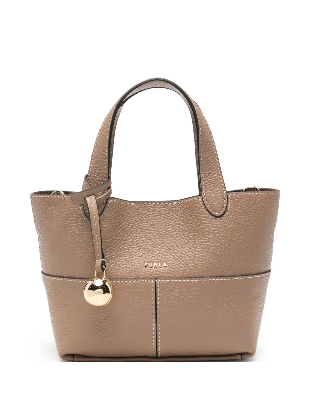 Furla Leren shopper Beige