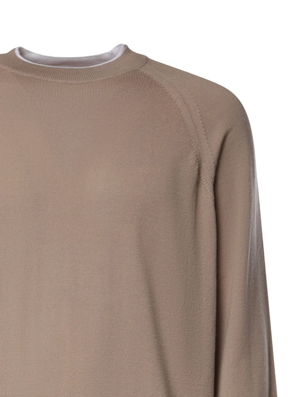 Eleventy long-sleeve crew-neck sweater Beige