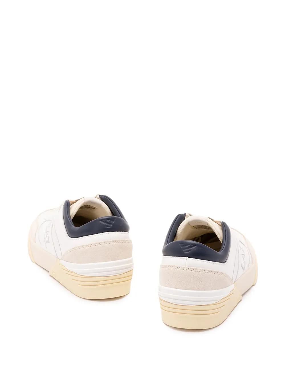 Ea7 Emporio Armani OTG Pride Luxe logo-print panelled sneakers Wit