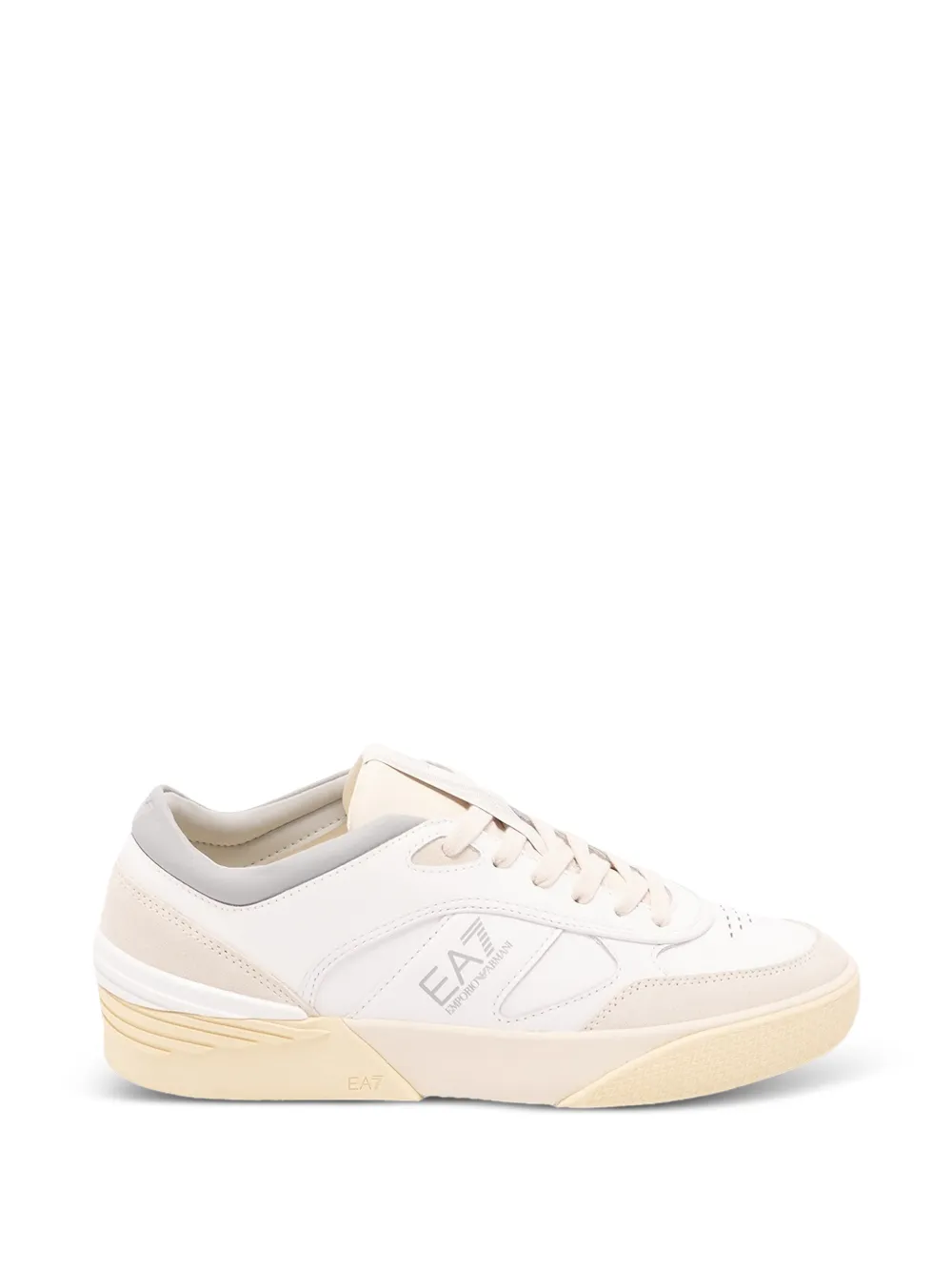 Ea7 Emporio Armani logo-print leather sneakers