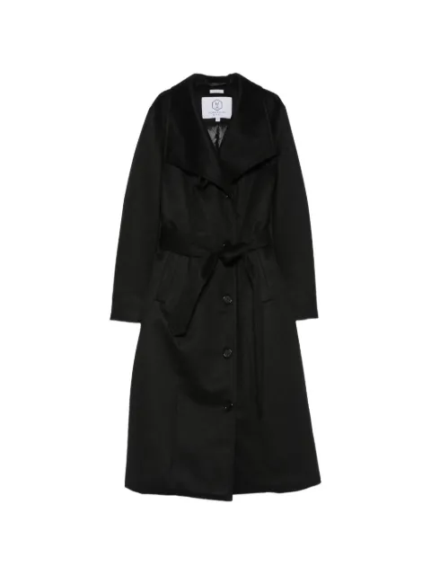 Norwegian Wool belted button-front coat