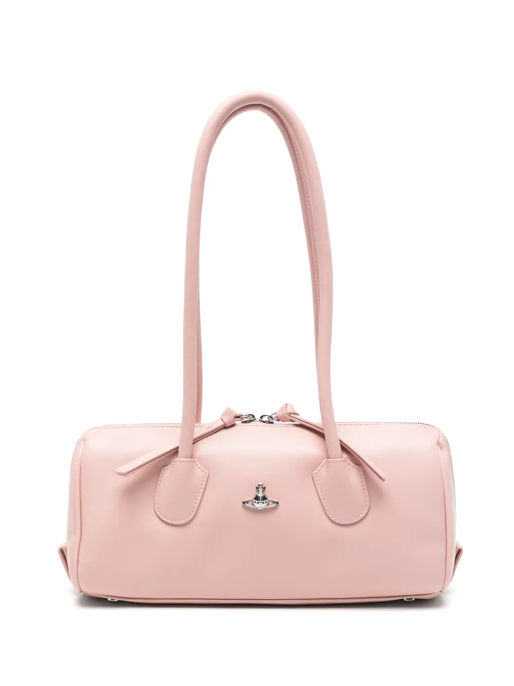 Vivienne Westwood Polly Bowling Orb-plaque leather shoulder bag - Rosa